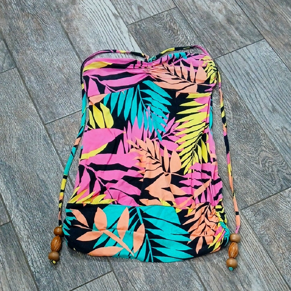 Victorias Secret Vintage Rare Y2K Bra Tops Tropical Dress ~ Size XS